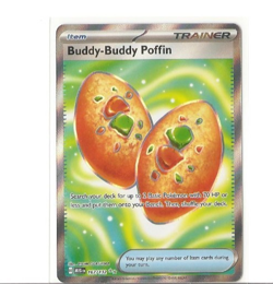 Pokemon TCG Buddy-Buddy Poffin #167/132 Me01: Mega Evolution Full Art Holo NM - Image 1