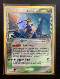 2005 Pokemon EX Delta Species 1 Beedrill-reverse Foil - Image 1