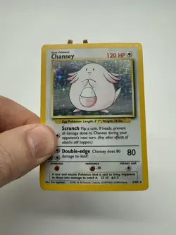 Pokemon Chansey 3/102 Unlimited Base Set Holo 1999 LP/MP - Image 4
