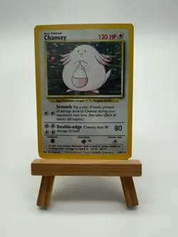 Pokemon Chansey 3/102 Unlimited Base Set Holo 1999 LP/MP - Image 5