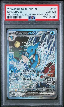 2024 POKEMON SHROUDED FABLE SPECIAL ILLUSTRATION COLLECTION KINGDRA EX PSA 10 - Image 1