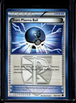 2013 Pokemon Black & White Plasma Freeze Team Ball #105/116 - Image 1