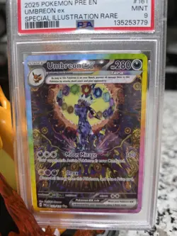 Pokemon Umbreon ex Prismatic Evolutions Special Illustration Rare Holo PSA 9 - Image 2