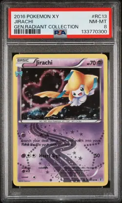 2016 POKEMON XY GENERATIONS RADIANT COLL #RC13 JIRACHI PSA 8 - Image 1