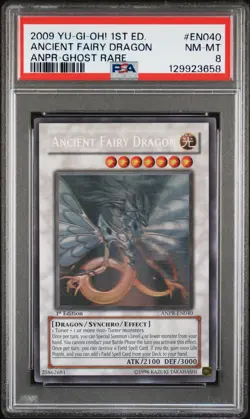 Ancient Fairy Dragon ANPR-EN040 1st Edition Ghost Rare Yugioh PSA 8 *658 - Image 1