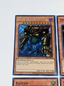 Yugioh Gate Guardian Kazejin Suijin Sanga of the Thunder MRD 25th Set NM - Image 2