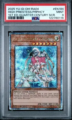 PSA 9 High Priestess Of Pro | 1st Ed Quarter Century Stampede | QCSR | YU-GI-OH! - Image 1
