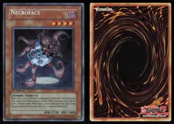 Necroface GLAS-EN090 Secret Rare 1st Edition NA PRINT NAME SHIFT ERROR Yu-Gi-Oh - Image 3