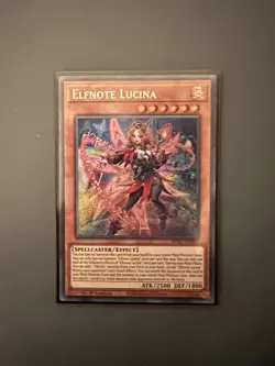 YUGIOH ELFNOTE LUCINA SECRET RARE NM BPRO-EN010 - Image 1