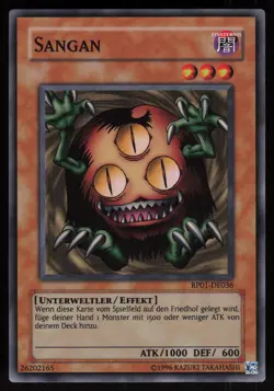 Sangan RP01-EN036 DE036 GERMAN Super Rare ORIGINAL Yu-Gi-Oh - Image 1