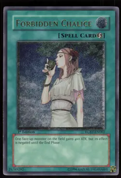 Forbidden Chalice RGBT-EN061 Ultimate Rare 1st Edition ENHANCED Double Yugioh - Image 1