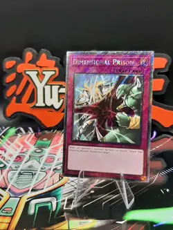 Yu-Gi-Oh! Dimensional Prison RA04-EN132 Platinum Secret Rare 1st Ed NM - Image 1