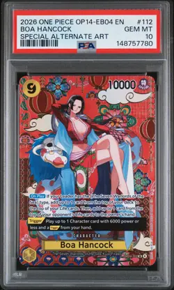 2026 ONE PIECE OP14-EB04-THE AZURE SEA'S SEVEN #112 BOA HANCOCK PSA 10 - Image 1