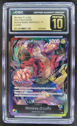 2024 ONE PIECE CCG MONKEY D. LUFFY LEADER SEALED BATTLE CGC 10 PRISTINE C PT - Image 1