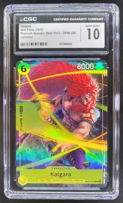 2025 ONE PIECE CCG KALGARA ALT ART OP08-099 CGC 10 B PT - Image 1