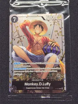 Monkey.D.Luffy (Tin Pack Set Vol. 2) P-075 One Piece Promo Cars Foil (SEALED) - Image 1