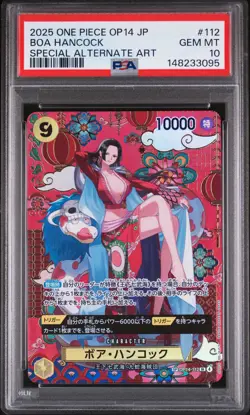 2025 ONE PIECE JPN OP14-THE AZURE SEA'S SEVEN #112 BOA HANCOCK PSA 10 - Image 1