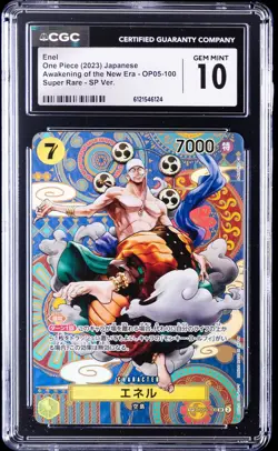 2023 ONE PIECE JPN SUPER RARE AWAKENING OF THE NEW ERA ENEL CGC 10 GEM MINT - Image 1