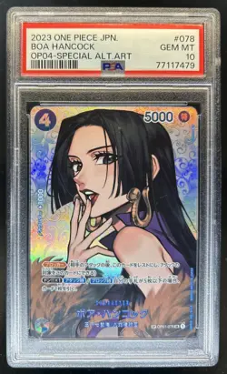 2023 One Piece Japanese Boa Hancock Special Alternate Art #OP04-078 PSA 10 - Image 1