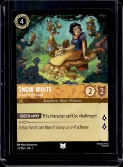 2025 Disney Lorcana Archazia's Island Snow White Fairest in the Land #33/204 - Image 1