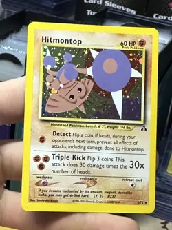 Rocket's Hitmonchan 11/132 Gym Heroes Hitmontop 3/75 Neo Pokemon Card Lot WOTC - Image 3