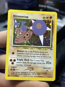 Rocket's Hitmonchan 11/132 Gym Heroes Hitmontop 3/75 Neo Pokemon Card Lot WOTC - Image 4