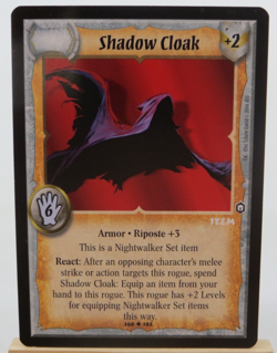 WARLORD Saga of the Storm CCG Nightwalker Set Item Card SHADOW CLOAK 146/162 - Image 1