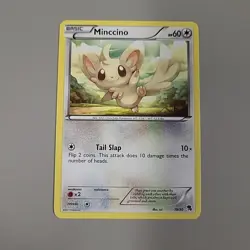 Minccino - 19/30 - Zoroark Trainer Kit pokemon TCG Card Non-Holo HP Scratch - Image 1