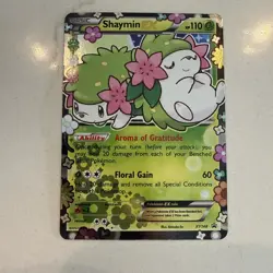 Pokemon TCG Shaymin EX XY148 Generations Holo Black Star Promo Card - Image 1