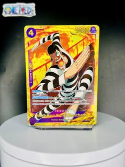 One Piece Card Game🏴‍☠EB01-061 Mr.2.Bon.Kurei(Bentham)SEC NM Alt Art Foil ENG - Image 1