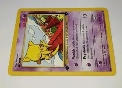 Vintage 1st Edition ABRA 49/82 Team Rocket Pokemon Card NM 🌟 Super Clean 2000 - Image 2