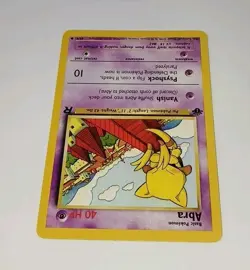 Vintage 1st Edition ABRA 49/82 Team Rocket Pokemon Card NM 🌟 Super Clean 2000 - Image 3