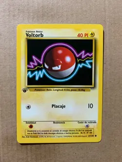 1st Edition SPANISH Voltorb 67/102 Base Set - Common Pokemon Card - NM/Mint - Image 1