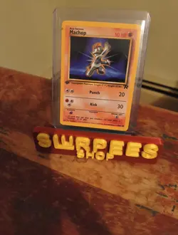 Pokemon Team Rocket 1st Edition Machop 59/82 TCG Card - Image 1