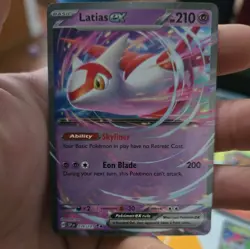 Pokemon TCG Latias EX Surging Sparks Scarlet & Violet Double Rare Card 76/191 - Image 1