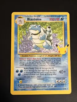 Pokemon TCG Blastoise Celebrations Card 2/102 25th Anniversary Edition - Image 1