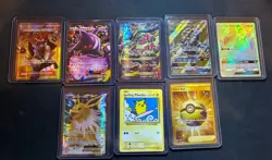 Pokemon Lot Sun & Moon/XY Cards HP Raw, PSA Ash-Greninja & Flareon Ex RC, Mew Ex - Image 3