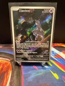Mewtwo SVP 052 Pokemon Promo 151 Full Art Holo Ultra Premium Card - Image 1