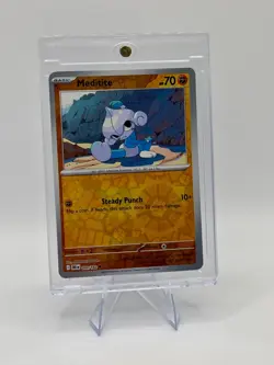 Pokemon Card 099/182 Meditite Reverse Holo Common Destined Rivals - Image 1
