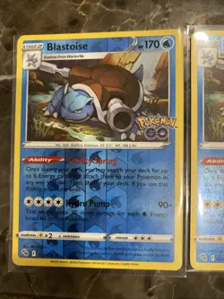 Pokemon TCG Blastoise Pokemon Go Cards Set Of 2 17/78 - Image 3