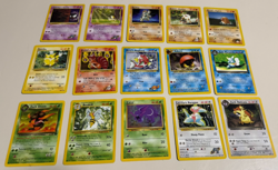 Pokemon OG 15 Card Bulk Lot NO DUPLICATES LP-NM RARE WOTC Vintage Original R - Image 1