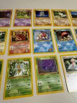 Pokemon OG 15 Card Bulk Lot NO DUPLICATES LP-NM RARE WOTC Vintage Original R - Image 3