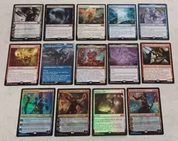 Magic The Gathering MTG 14 Card Lot All Mythics NM 4 Foils - Image 1