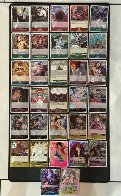 One Piece TCG English 32 R and SR card lot - Image 1