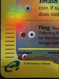 Pokemon TCG Machop Skyridge Reverse Holo 74/144 E Reader LP Vintage WotC Card - Image 5