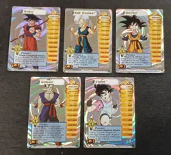 Dragon Ball Z 5 Card Lot Hi-Tech FOIL CCG Limited World Games Score 2002 NM - Image 1