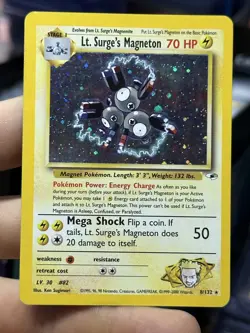 Giovanni's Persian 8/132 Gym Lt. Surge's Magneton Vintage Pokemon Card Lot WOTC - Image 3