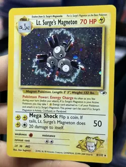 Giovanni's Persian 8/132 Gym Lt. Surge's Magneton Vintage Pokemon Card Lot WOTC - Image 4