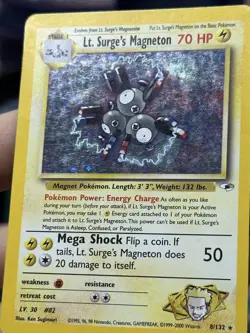 Giovanni's Persian 8/132 Gym Lt. Surge's Magneton Vintage Pokemon Card Lot WOTC - Image 5