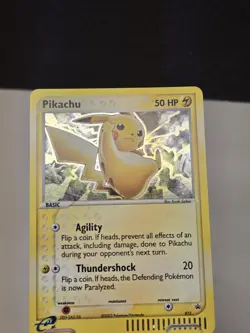 Vintage 2003 Pikachu Black Star Promo #12 Holo E-reader Pokemon Card - Image 3